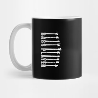 BASS PLAYER with bass guitar necks funny bassist gift Mug